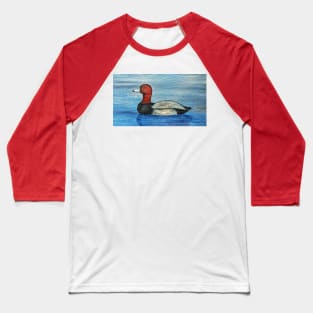 Redhead Duck on the Lake Baseball T-Shirt